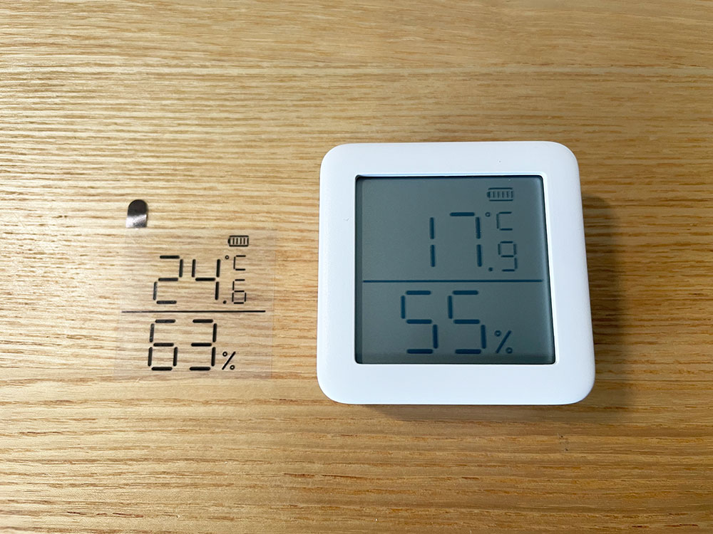SwitchBot温湿度計表示