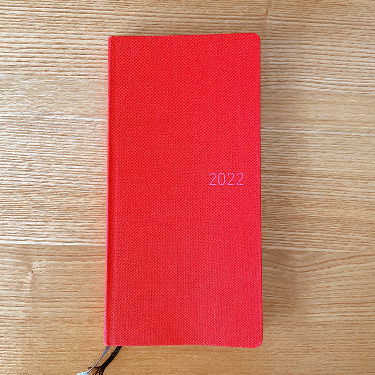 2022年ほぼ日手帳ブライトレッド 
