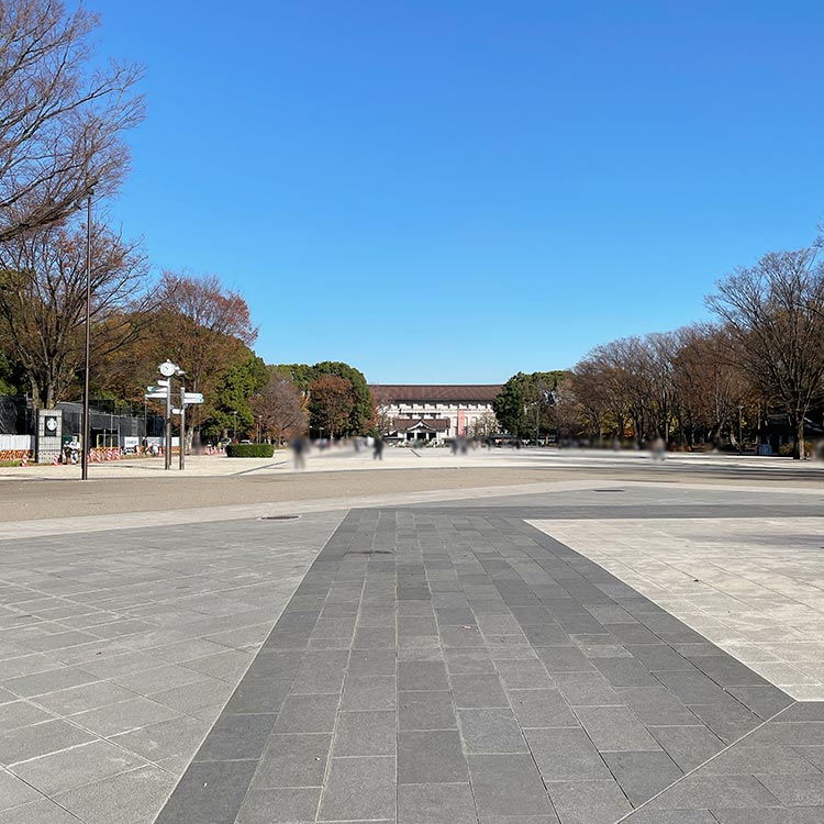 東京国立博物館への道