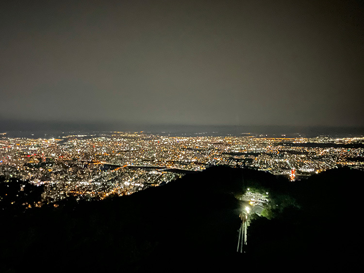 札幌もいわ山ロープウェイ 山頂駅展望台からの景色