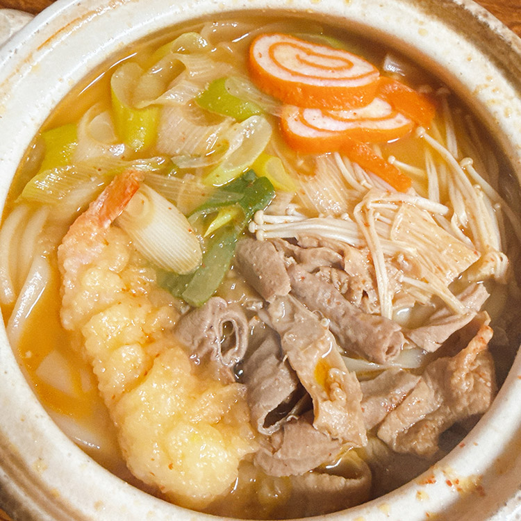 糸庄 持ち帰り 冷蔵もつ煮込みうどん 自宅で作った