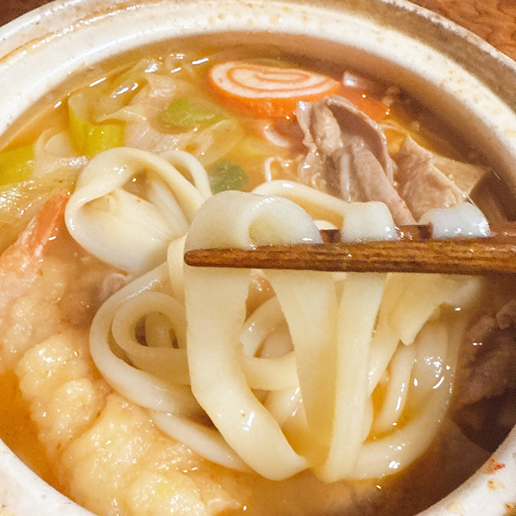 糸庄 持ち帰り 冷蔵もつ煮込みうどん 自宅で作った