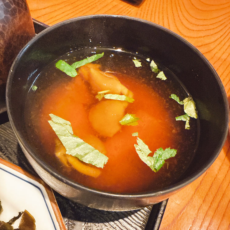 おひつ膳 田んぼ 昼おひつ膳 味噌汁