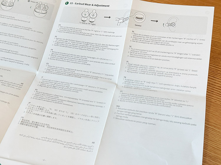 UGREEN FitBuds 説明書