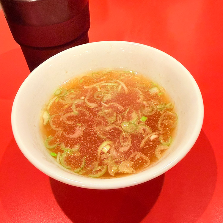 玉川屋酒店 チャーハンのセットのスープ